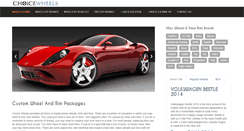 Desktop Screenshot of choicewheels.com