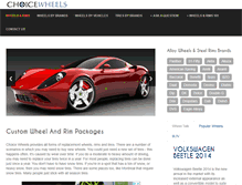 Tablet Screenshot of choicewheels.com